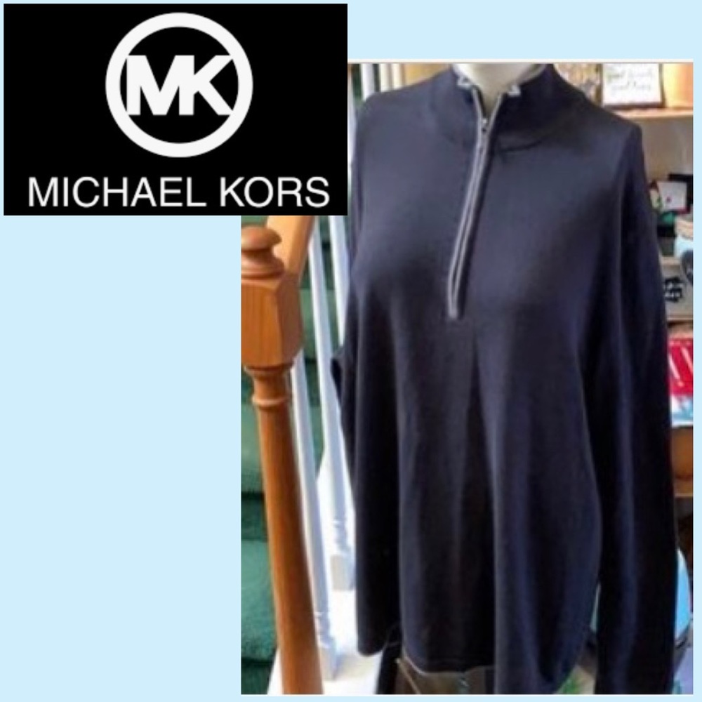 Michael Kors 3/4 Zip Pullover Cardigan!
